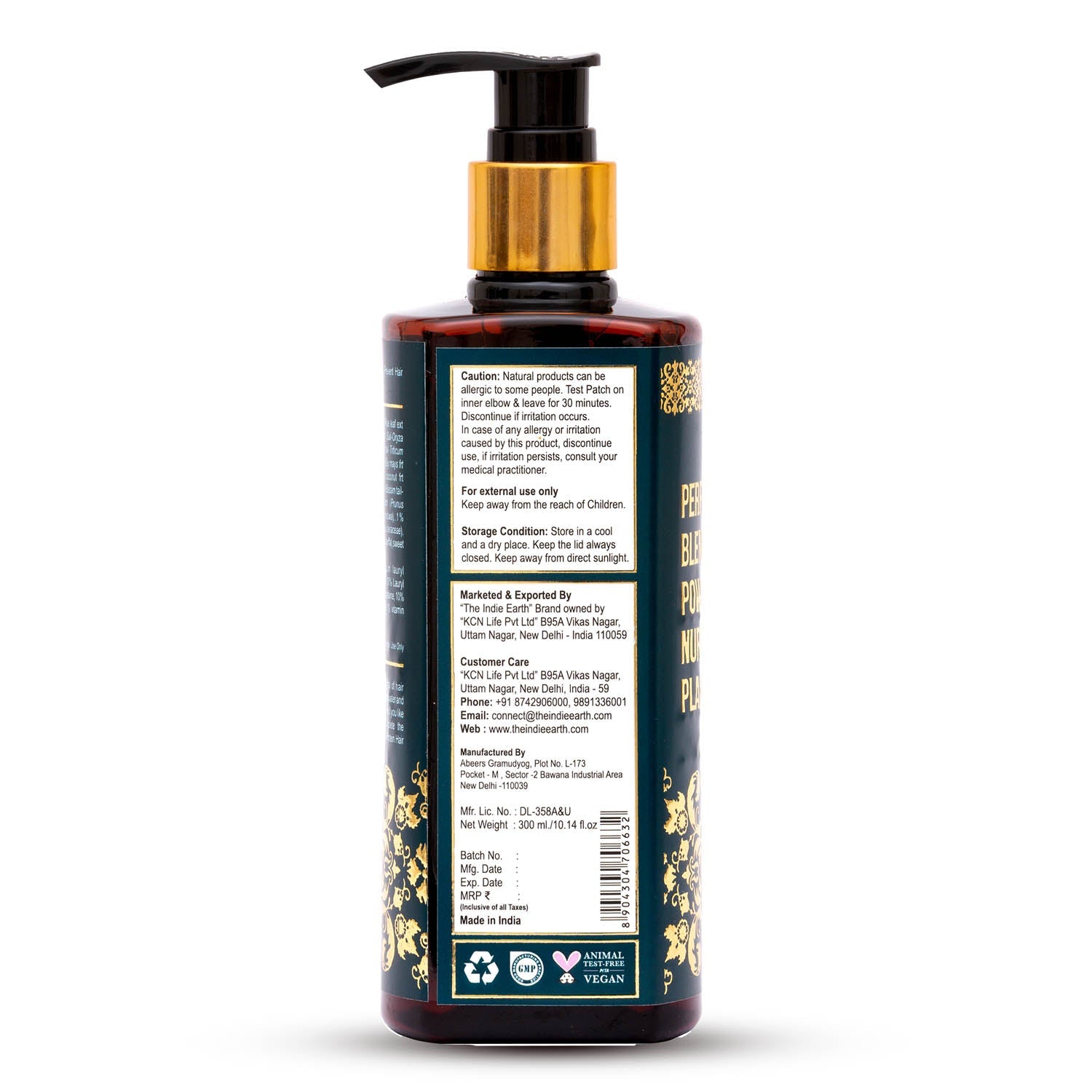 The Indie Earth Natural Protein Hair Cleanser - 300 ml