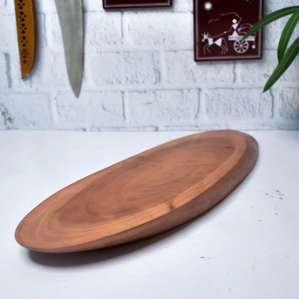 Zishta Neem Wood Chopping Board Natural Shape