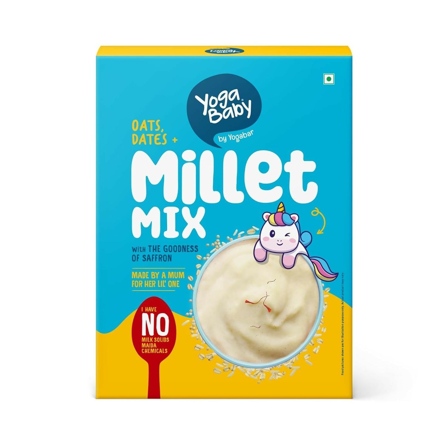 Yoga Bar Yogababy Oats, Dates & Millet Mix, Healthy Porridge Mix For Infants, Kids