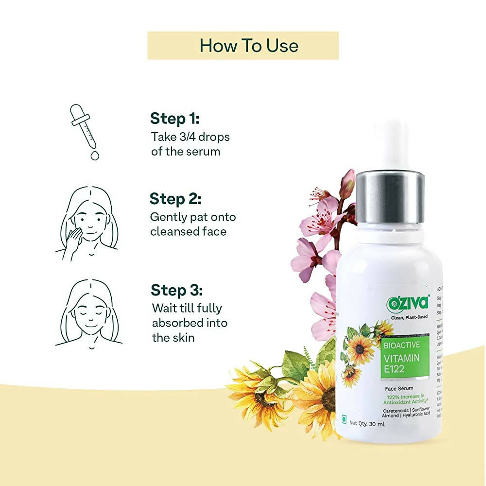 OZiva Bioactive Vitamin E122 Face Serum - 30 ml