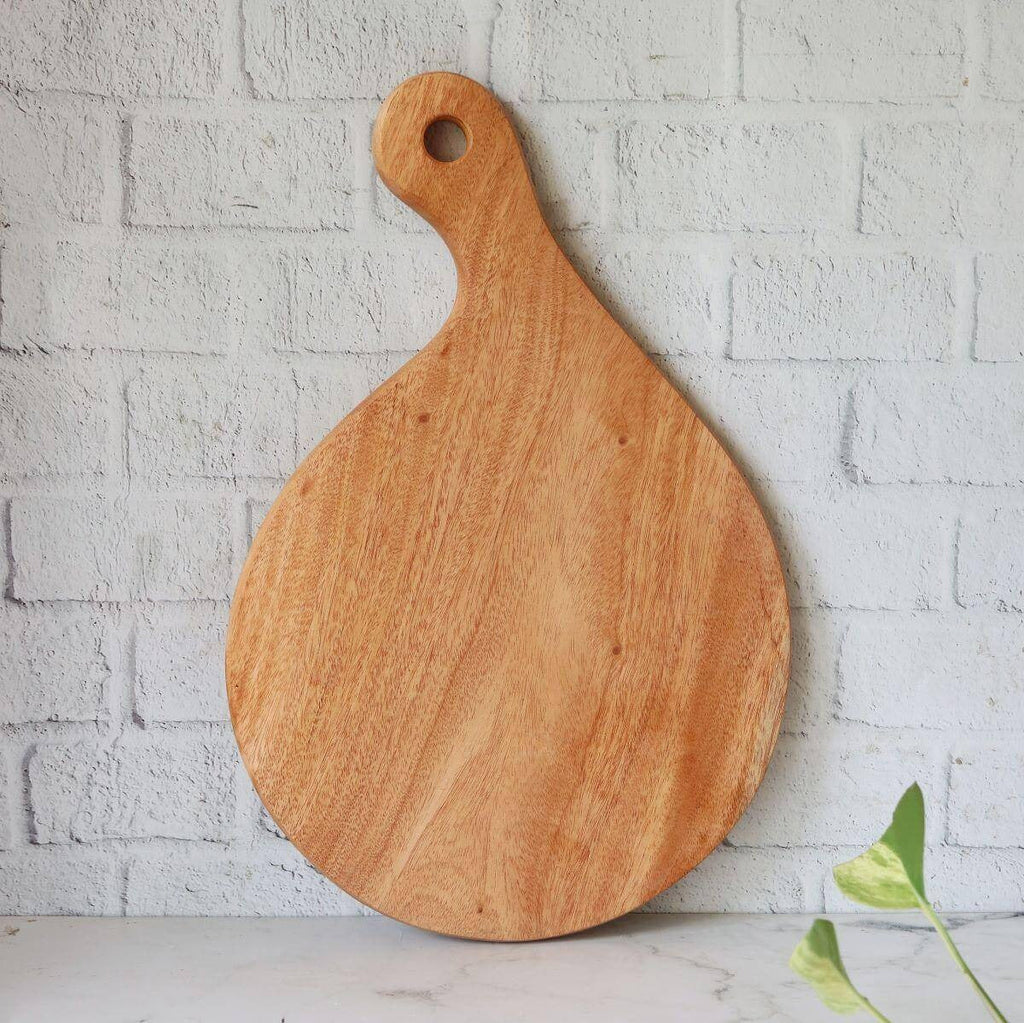 Zishta Neem Wood Chopping Board Compact Designer Shape
