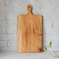Zishta Neem Wood Chopping Board Compact Rectangle with Handle