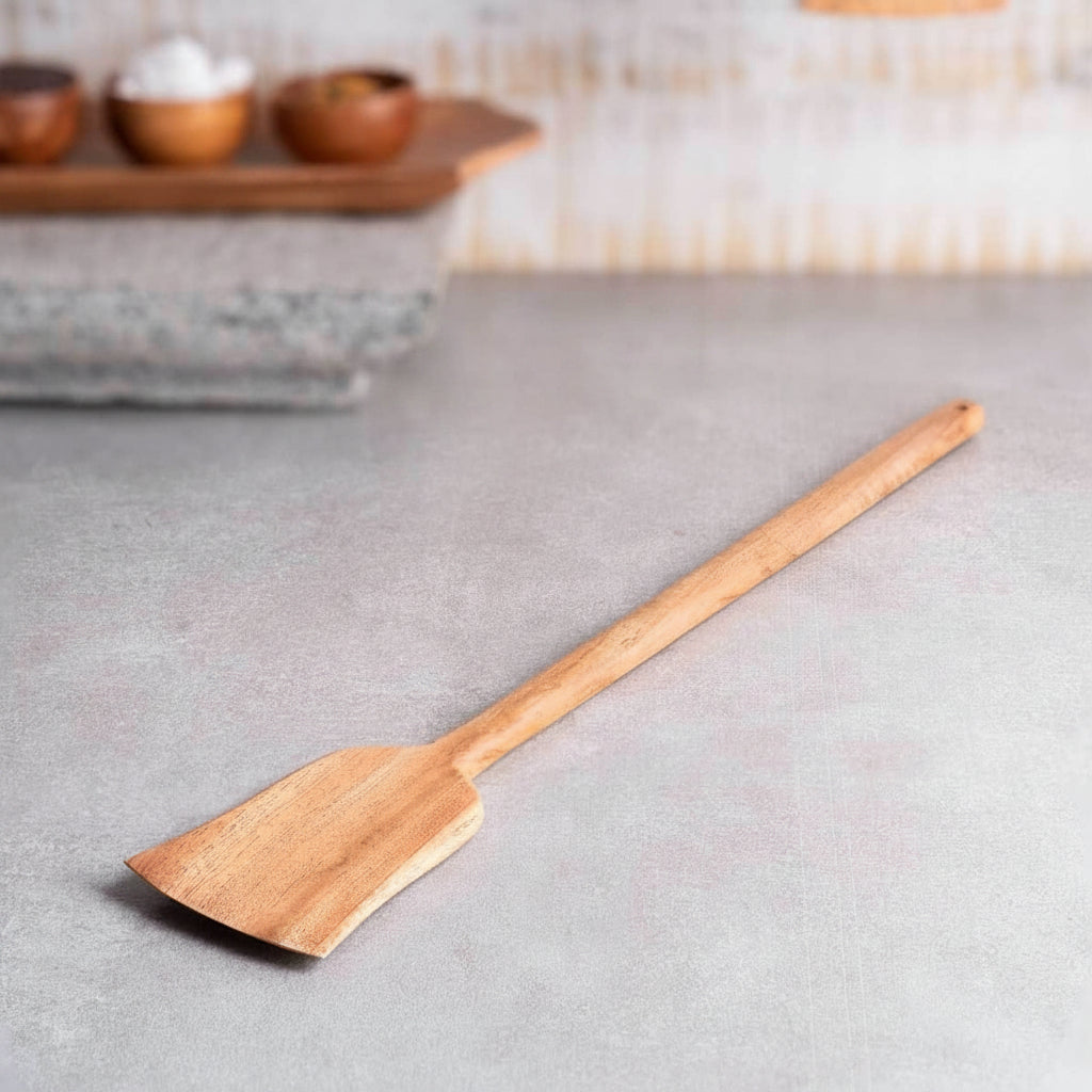 Zishta Neem Wood Ladle Roti Traditional Kitchen Ladle