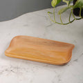 Zishta Neem Wood Rectangle Platter Traditional Serveware