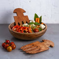 Zishta Neem Wood Salad Mixer Set of 2