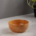 Zishta Neem Wood Serving Bowl Traditional Serveware