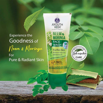 Ayouthveda Neem and Moringa Face Wash
