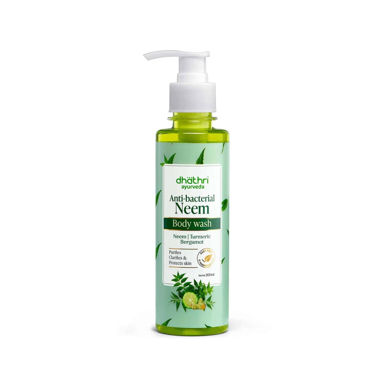 Dhathri Anti Bacterial Neem Body Wash - 200 ml