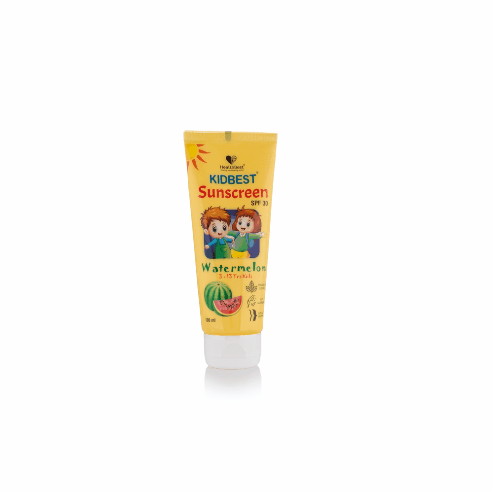 Health Best Kidbest Sunscreen for 3-13 Years Kids Pack of 2 - Each 100ml