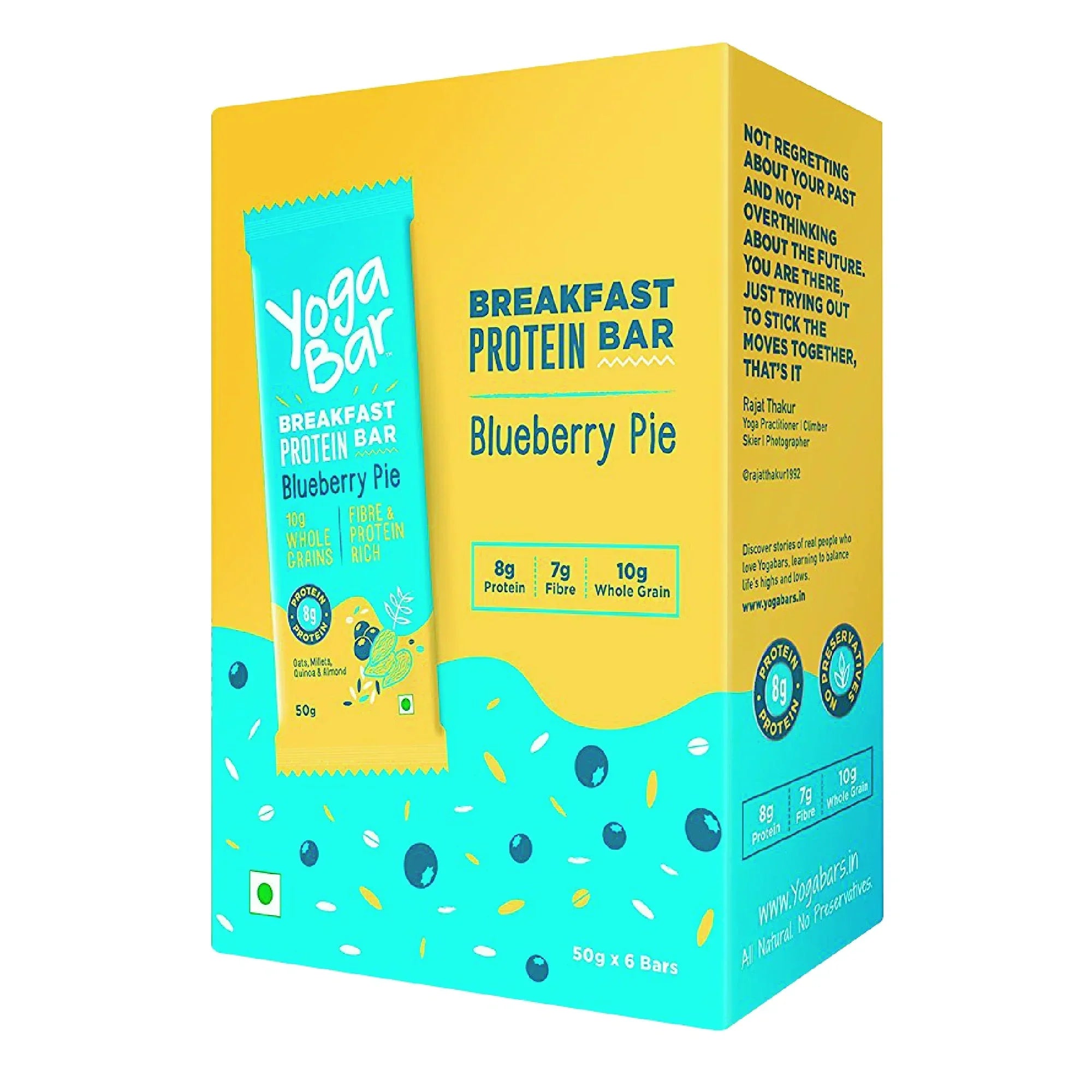 Yogabar Blueberry Pie Breakfast Bar - 300 gms