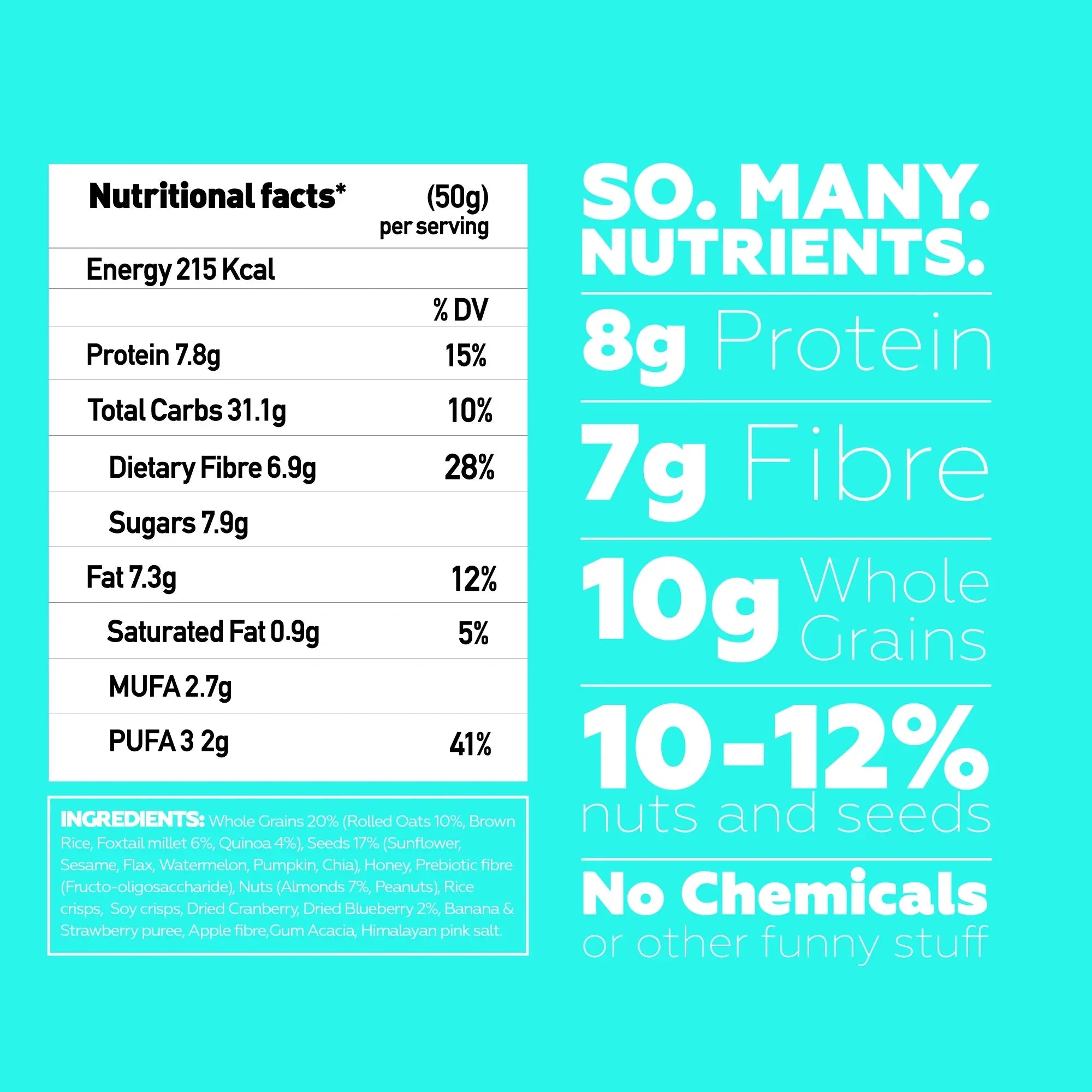 Yogabar Blueberry Pie Breakfast Bar - 300 gms