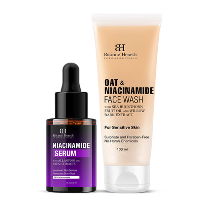 Botanic Hearth Niacinamide Face Serum with Oat & Niacinamide Face wash