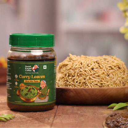 Sweet Karam Coffee Curry Leaves Rice Mix Paste (Ready in Minutes)