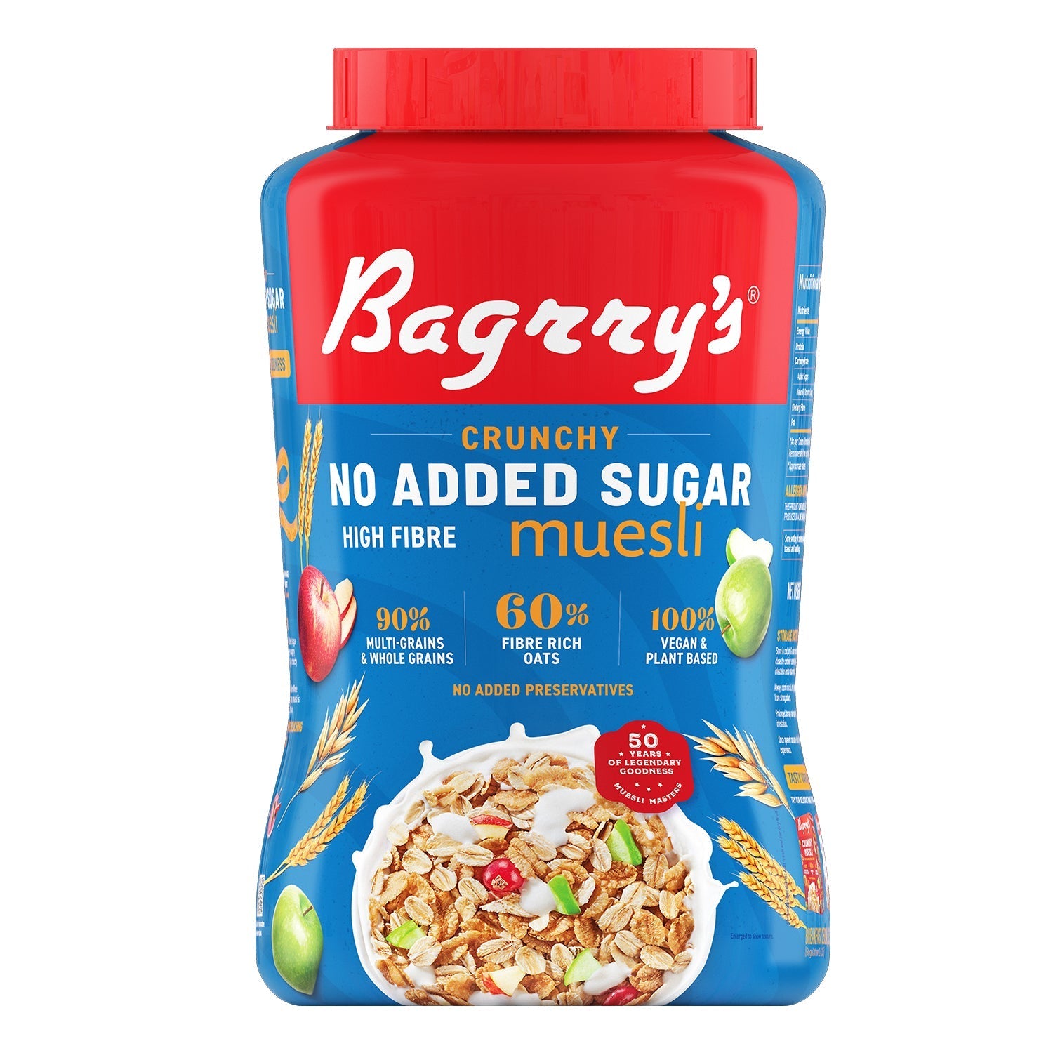 Bagrry's  Crunchy Muesli - No Added Sugar - 500 gms