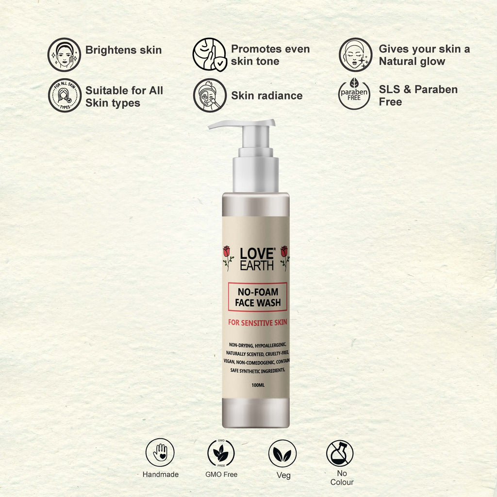 Love Earth No Foam Face Wash - 100 ml