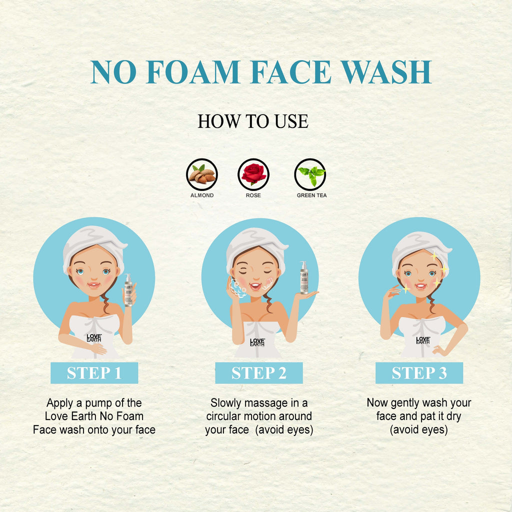 Love Earth No Foam Face Wash - 100 ml