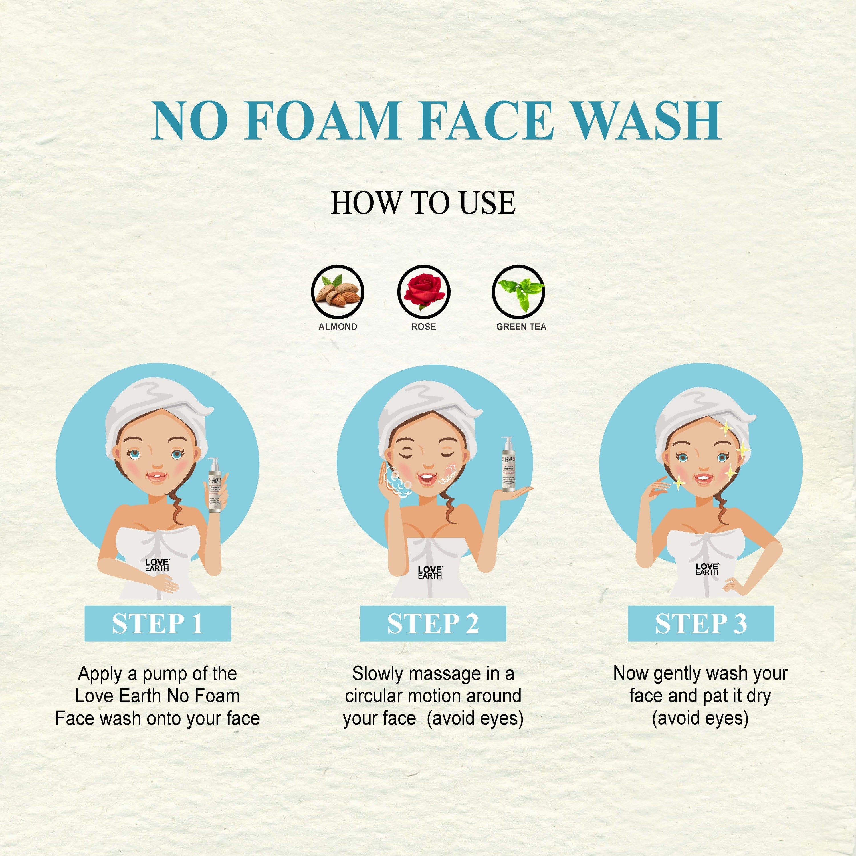 Love Earth No Foam Face Wash - 100 ml