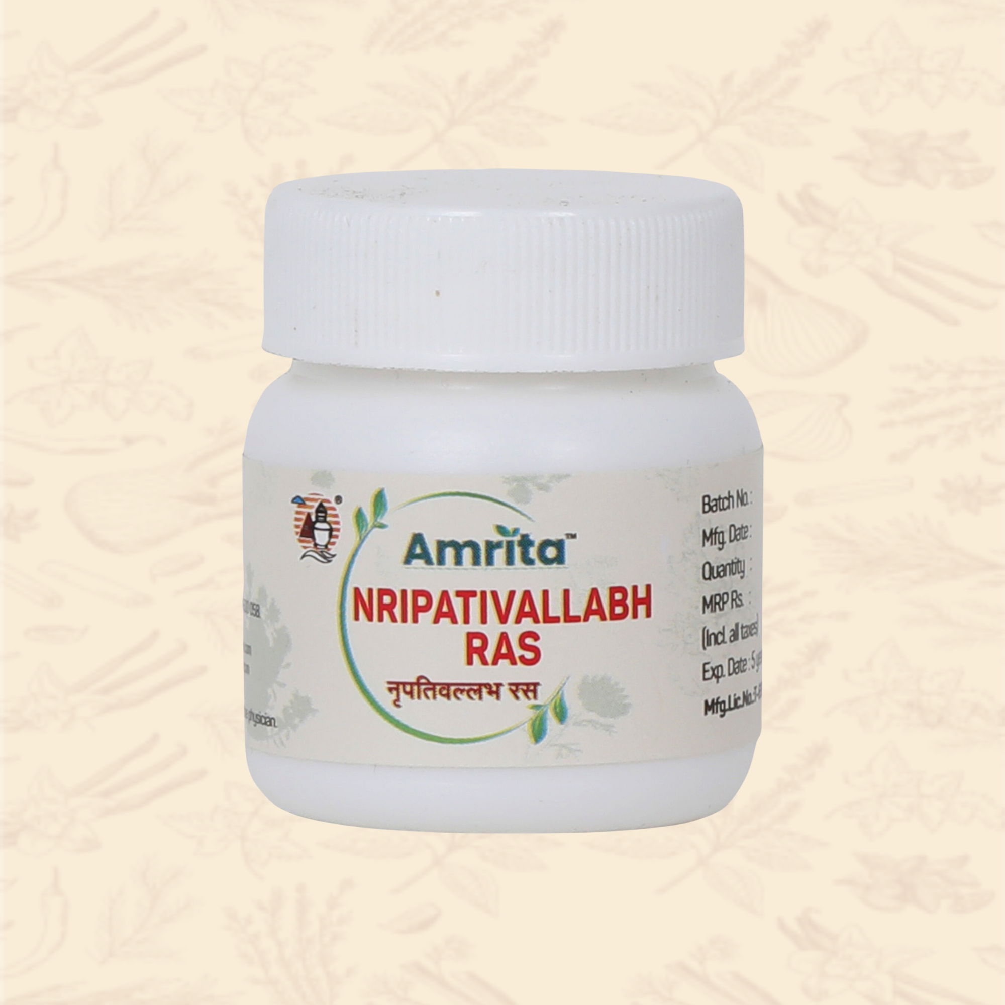 Amrita Nripativallabh Ras - 60 Tablets