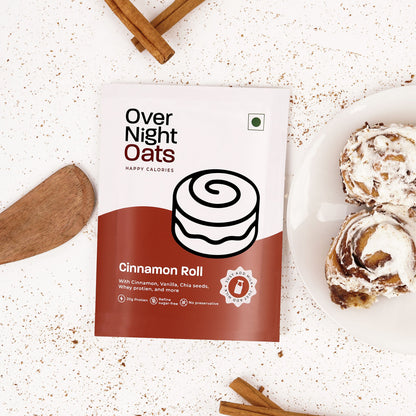OverNightOats Cinnamon Roll
