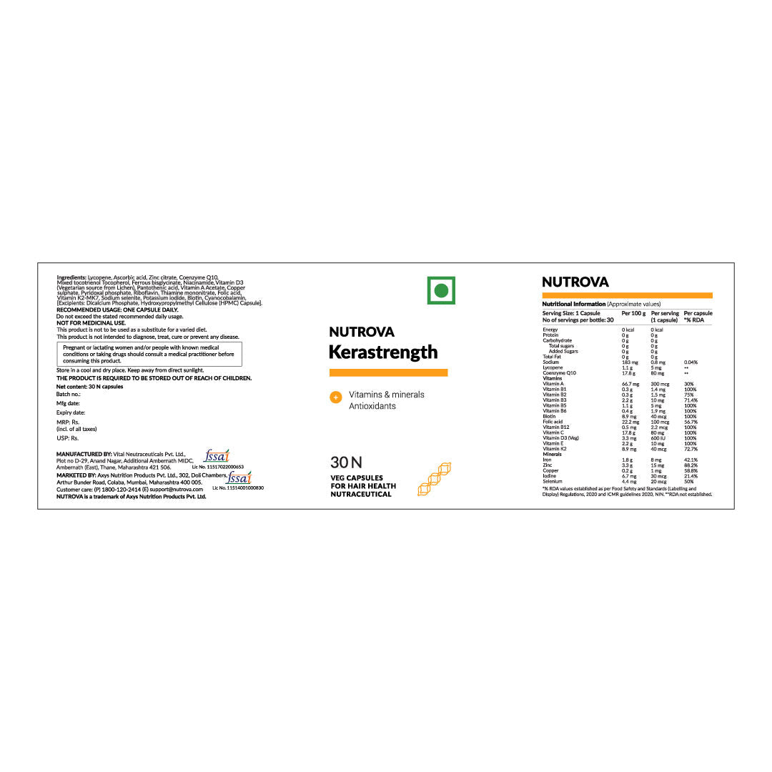 Nutrova Kerastrength - 30 tabs