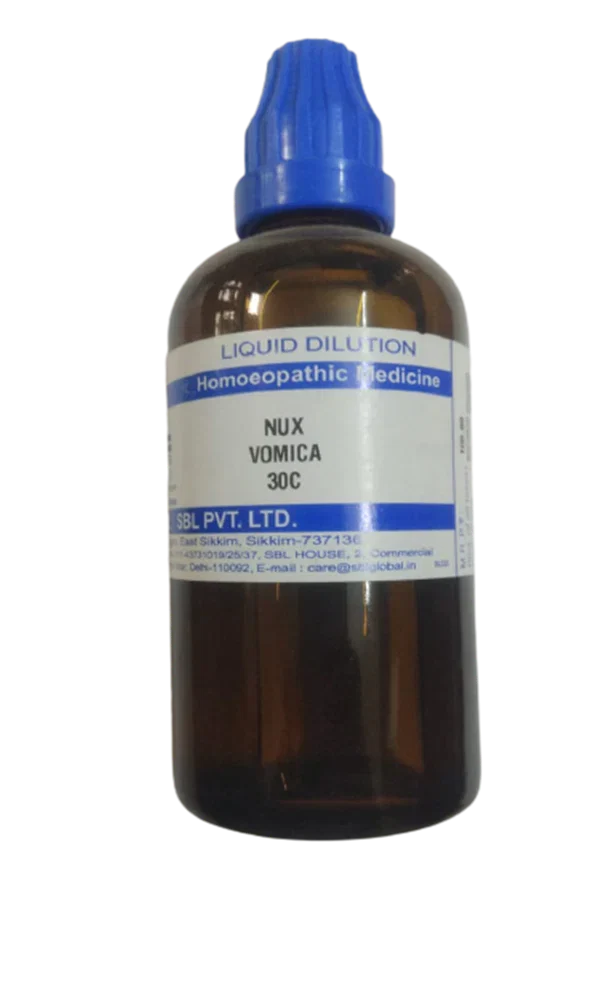 SBL Homeopathy Nux Vomica Dilution -30 CH - 30 ml