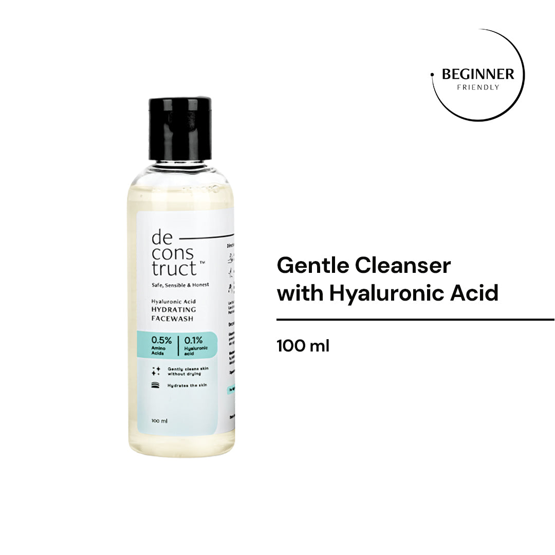 Deconstruct Hyaluronic Acid Hydrating Face Wash - 100 ml