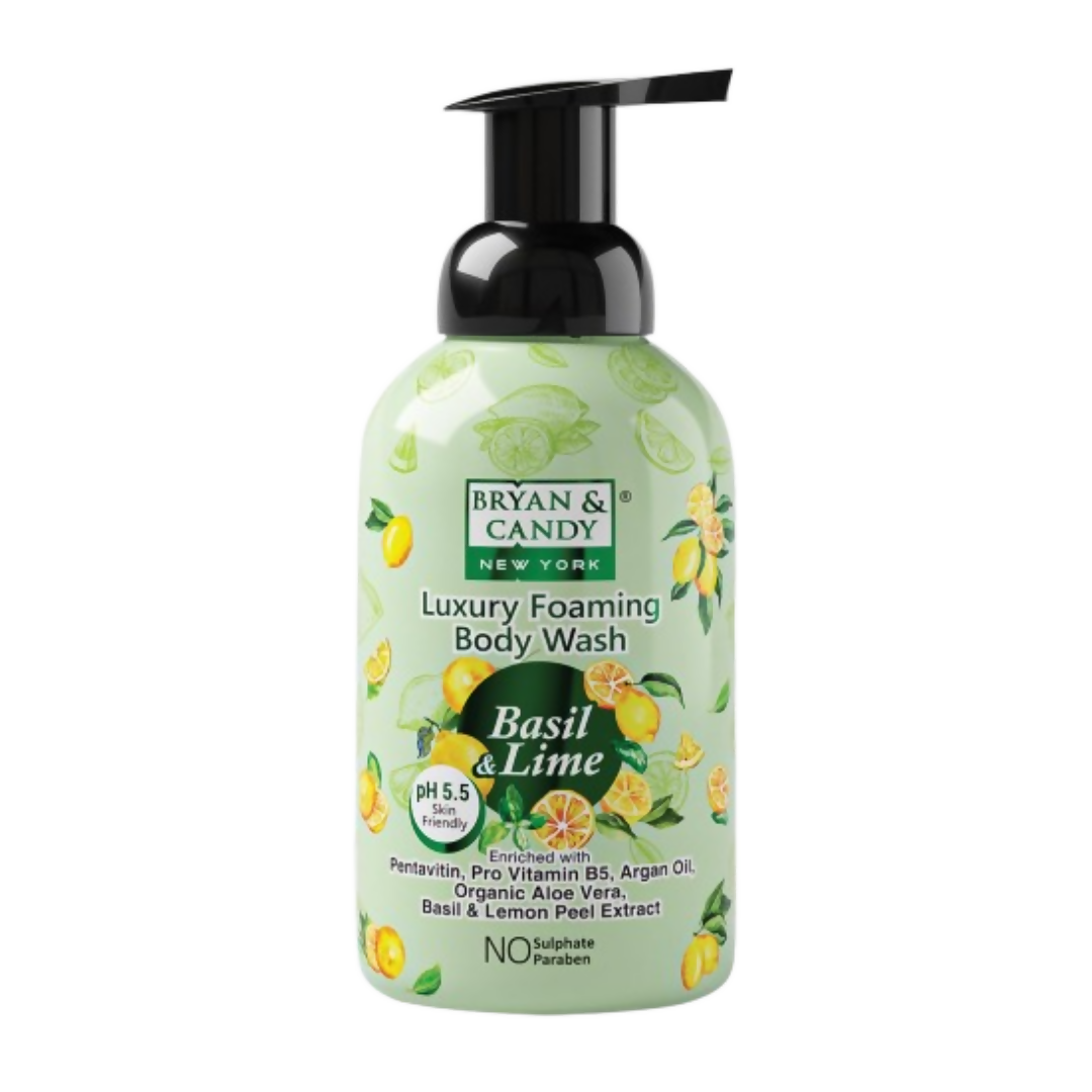 Bryan & Candy Luxury Foaming Body Wash - Basil & Lime