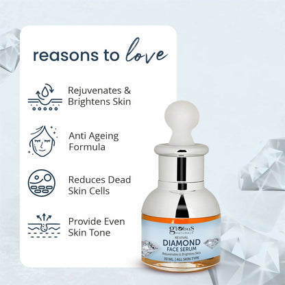 Globus Naturals Revival Diamond Shine Boosting & Anti Ageing Face Serum