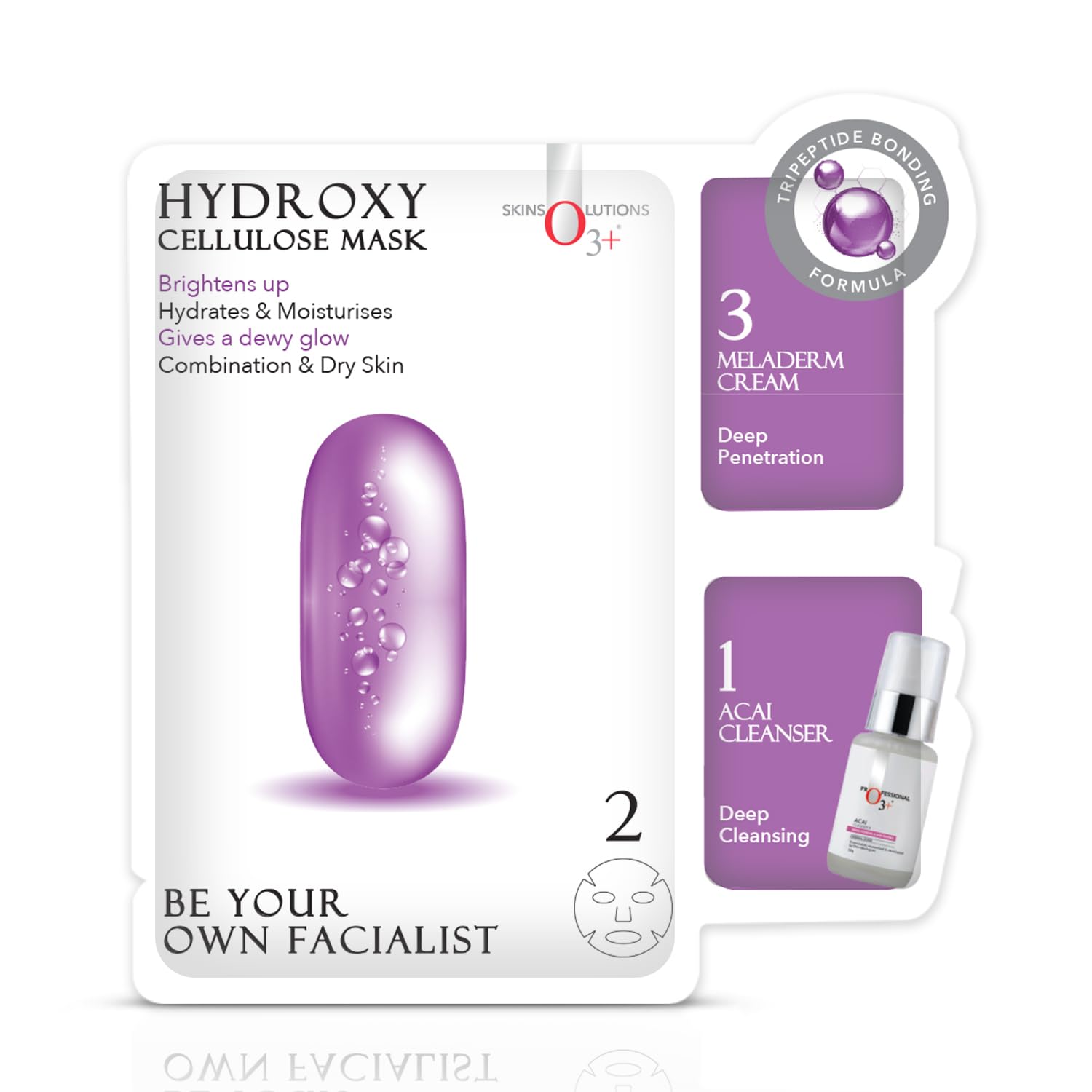 O3+ Hydroxy Hydration 3-Step Cellulose Sheet Mask