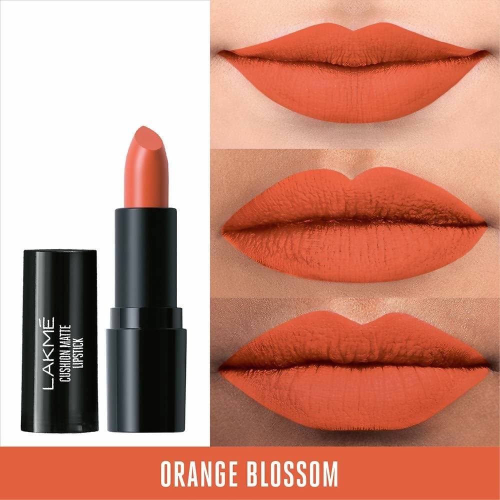 Lakme Cushion Matte Lipstick Orange Blossom - 4.5 gms