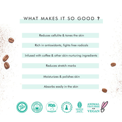 mCaffeine Raw Coffee Body Polishing Oil - 100 ml