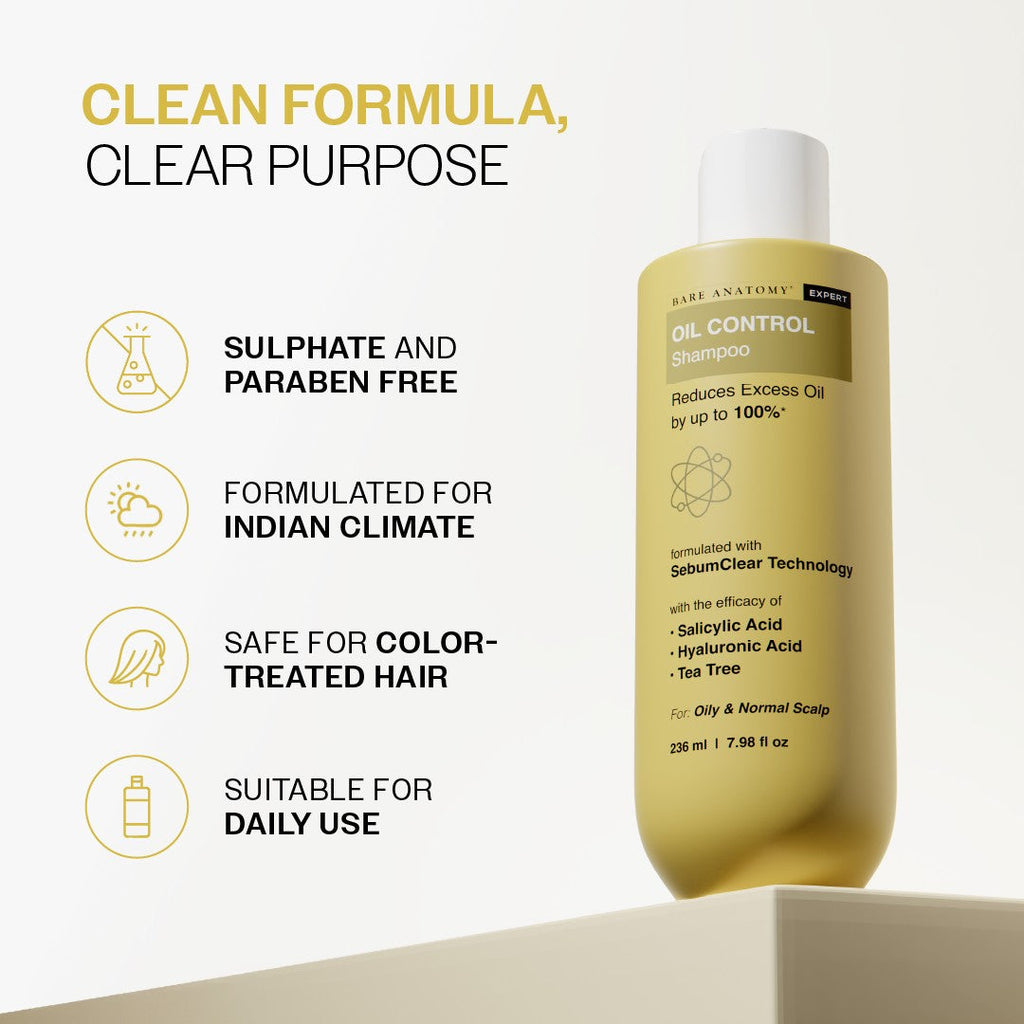 Bare Anatomy Oil Control Shampoo - 236 ml