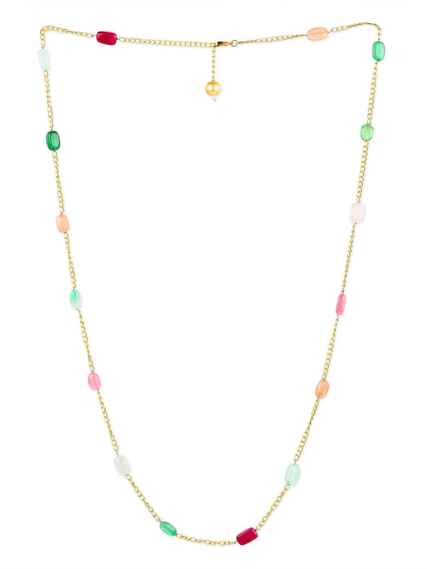 Women's Gold-Polished Chain - Ruby Raang
