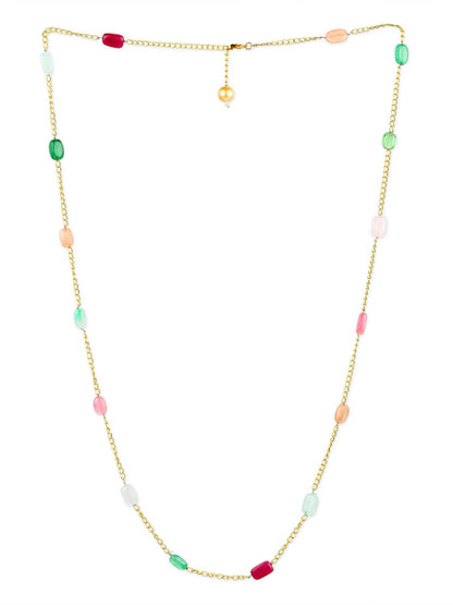 Women's Gold-Polished Chain - Ruby Raang