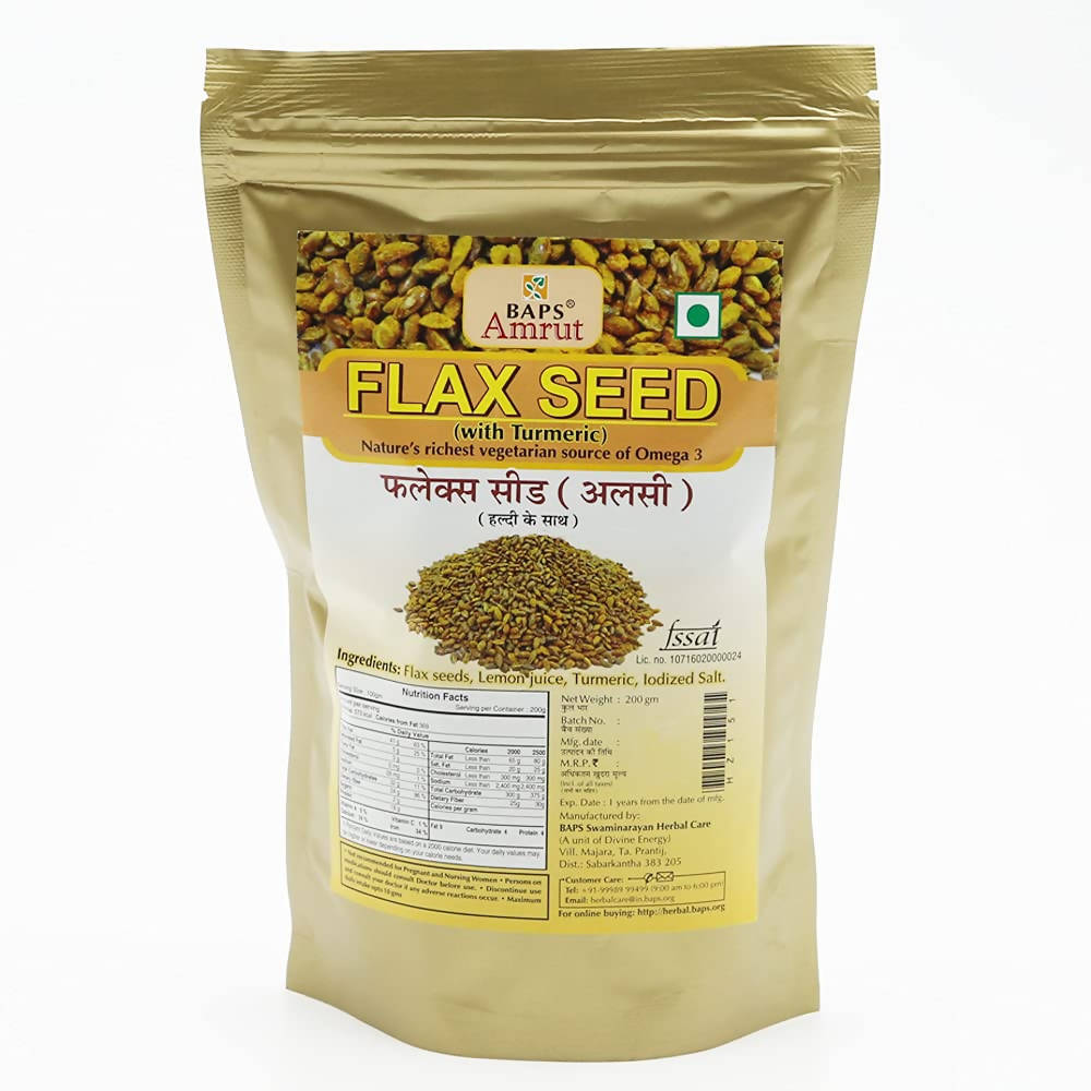 Baps Amrut Flax Seeds With Turmeric - 200 gms