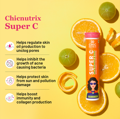 Chicnutrix Korean Clear Skin Routine Combo - Super C + Illume Sheet Mask