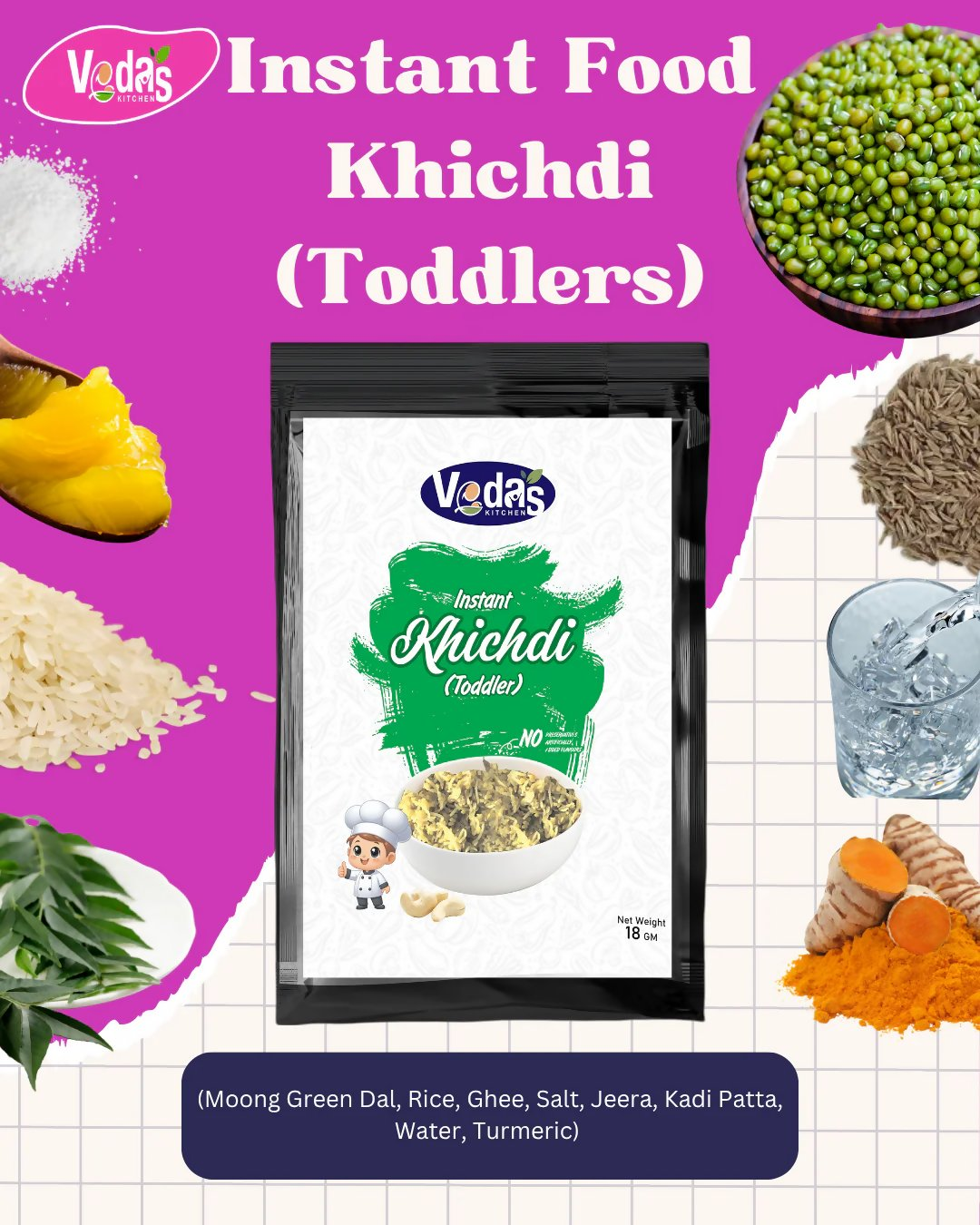 Vedas Kitchen Khichdi Instant (Toddler)