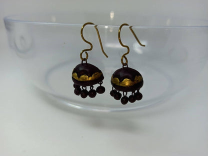 Terracotta Boho Style Jhumkas