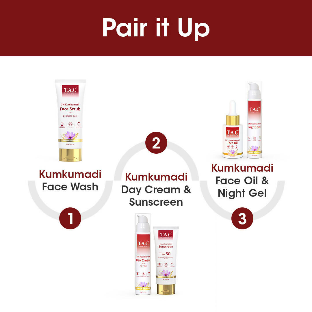 T.A.C - The Ayurveda Co. 7% Kumkumadi Face Wash for Glowing Skin