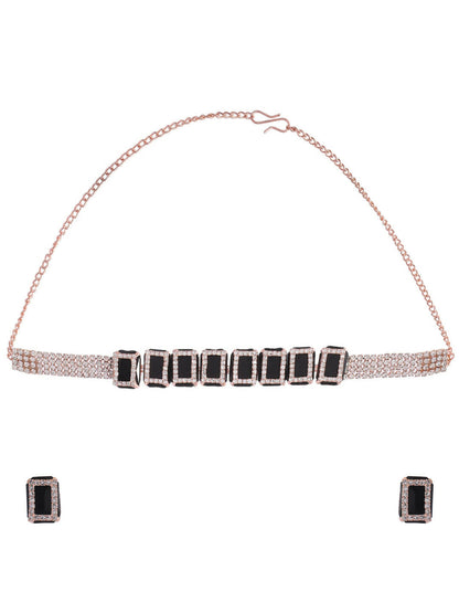 VOJ Women Gold Color stainless steel Jewellery Set