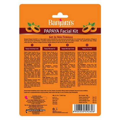 Banjara's Papaya Facial kit (Blister Pack)