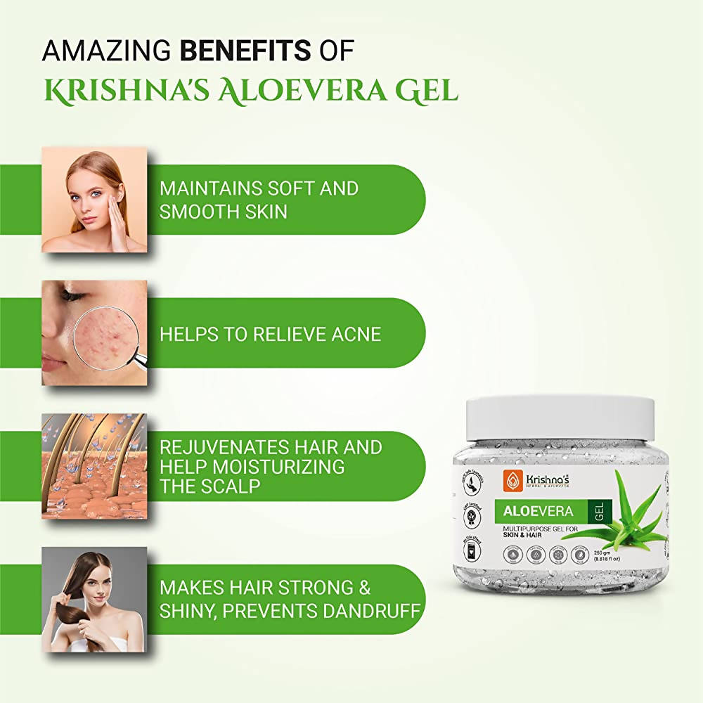 Krishna's Herbal & Ayurveda Aloevera Gel - 250 gms