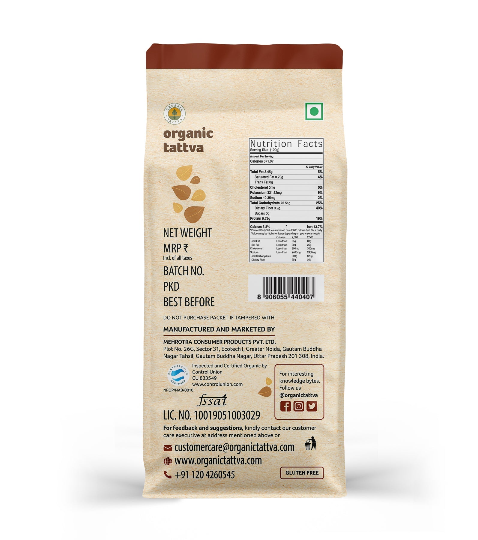 Organic Tattva Jowar Flour