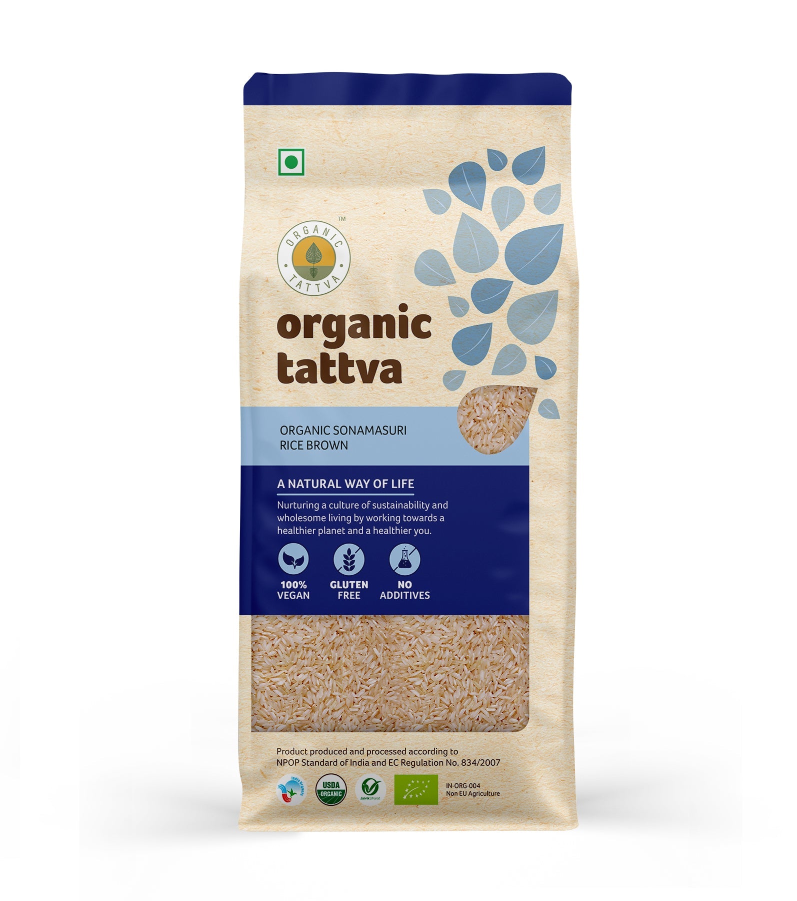 Organic Tattva Organic Sonamasuri Rice Brown