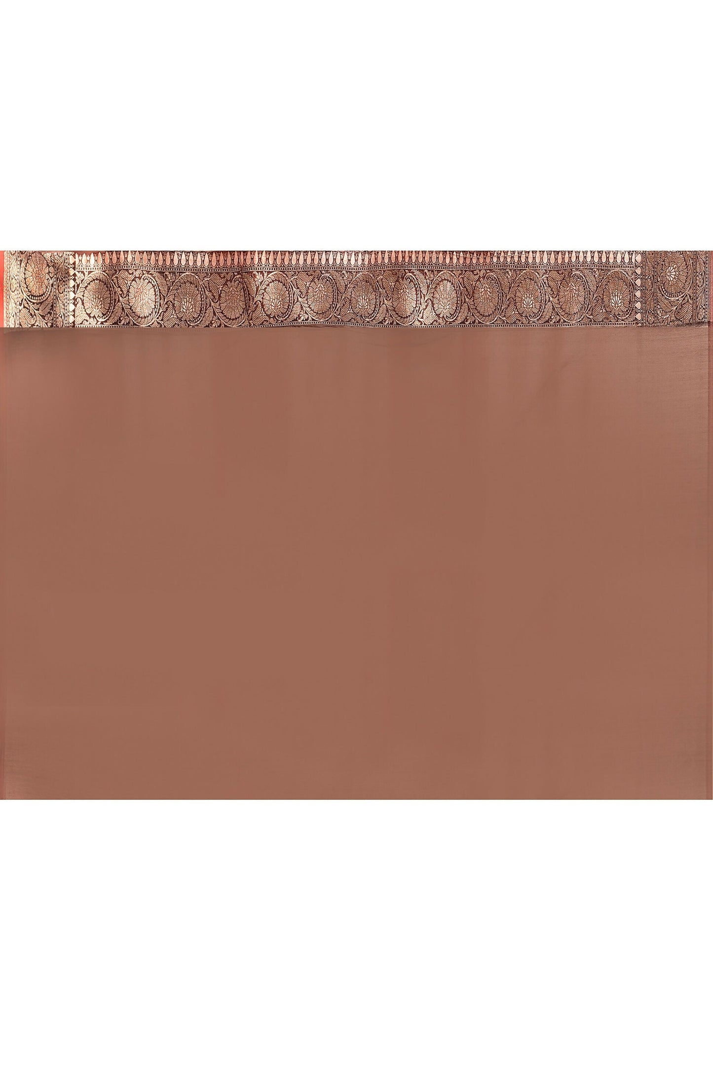 Joban Fashion Coco Brown Banarasi Soft Pure Handloom Banarasi Silk Saree