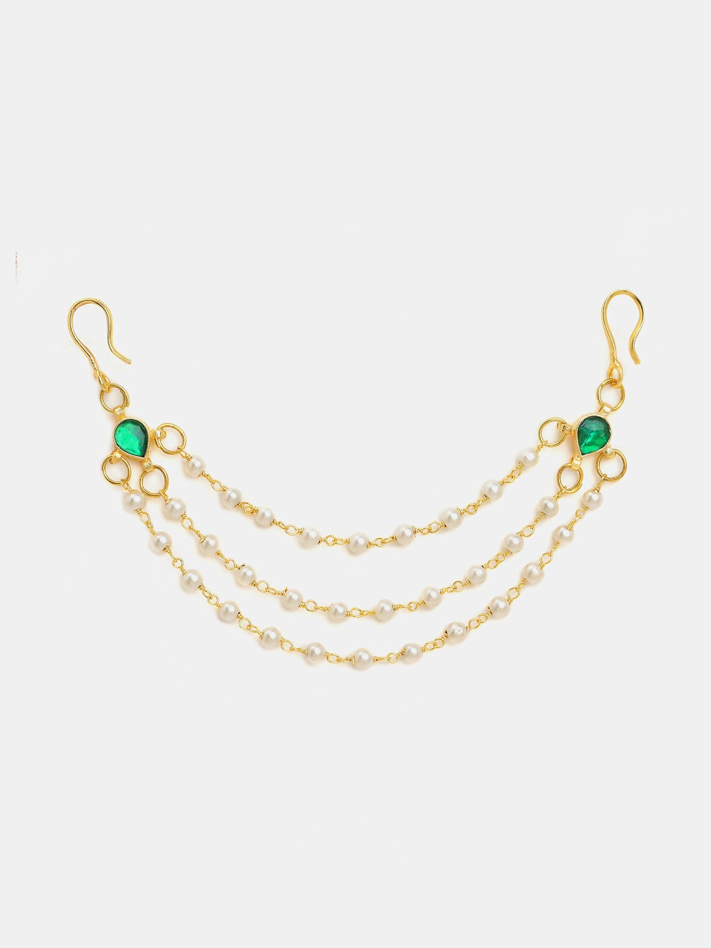 Ruby Raang Kundan Hair Accessory
