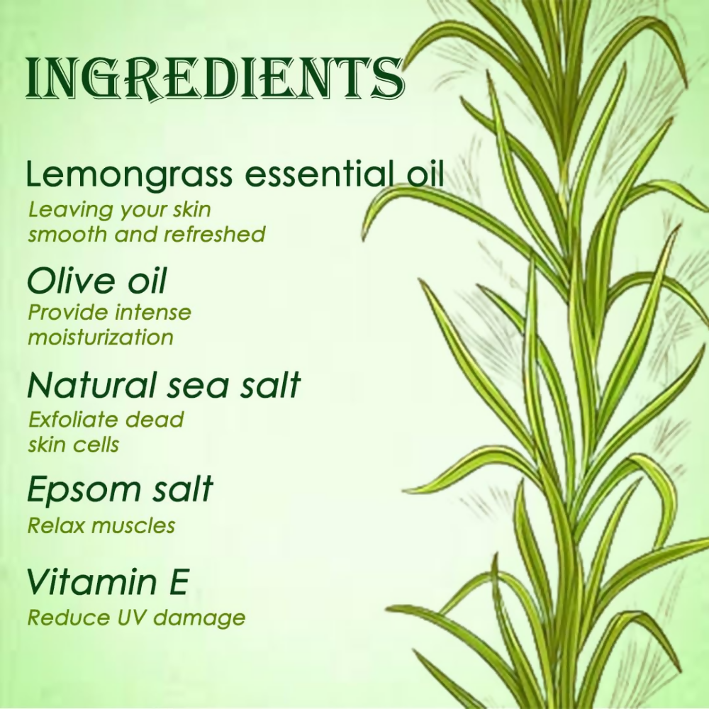 VedicAyurveda Lemongrass Bath Salt