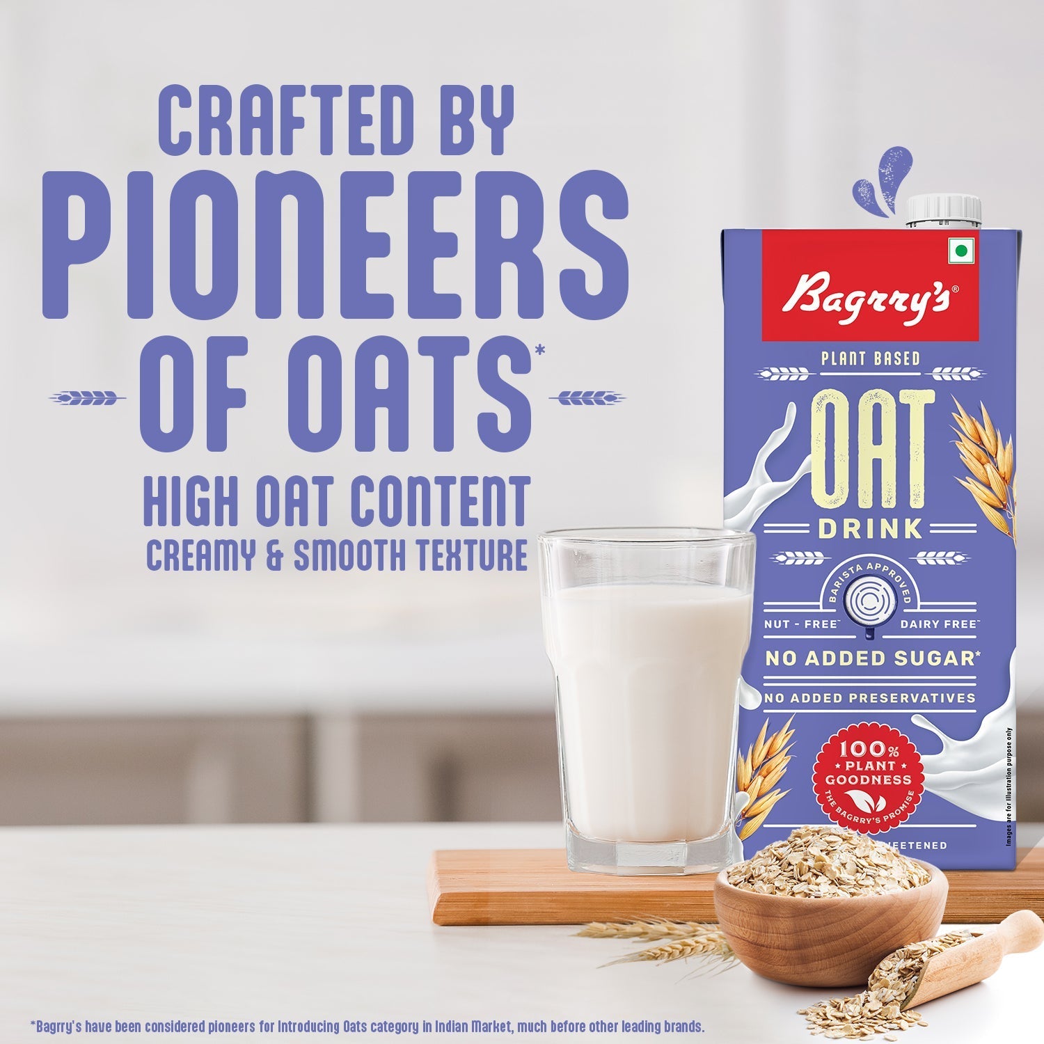 Bagrry's Plant Based Oats Drink - 1 Liter