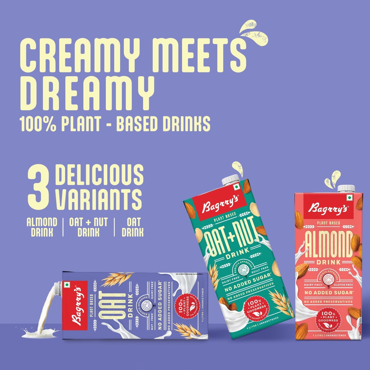 Bagrry's Plant Based Oats Drink - 1 Liter