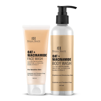Botanic Hearth Oat & Niacinamide Bodywash - Facewash